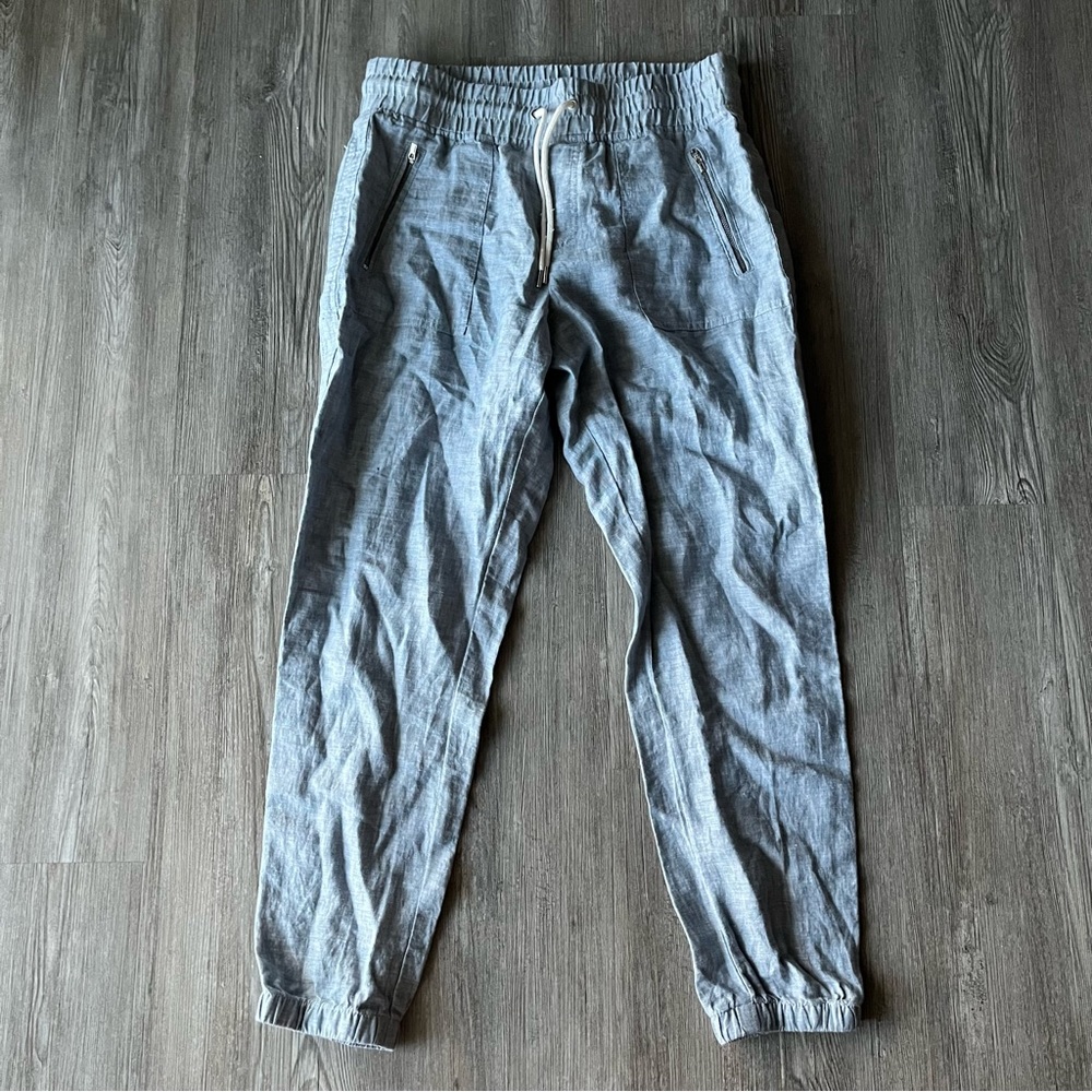 Athleta Light Blue Drawstring Joggers